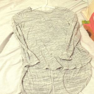 Grey long sleeved shirt